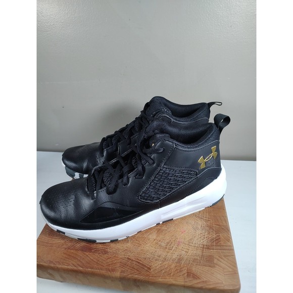 Under Armour Shoes Humble & Hungry Black/Gold Size Men's 9 W - Picture 12 of 16